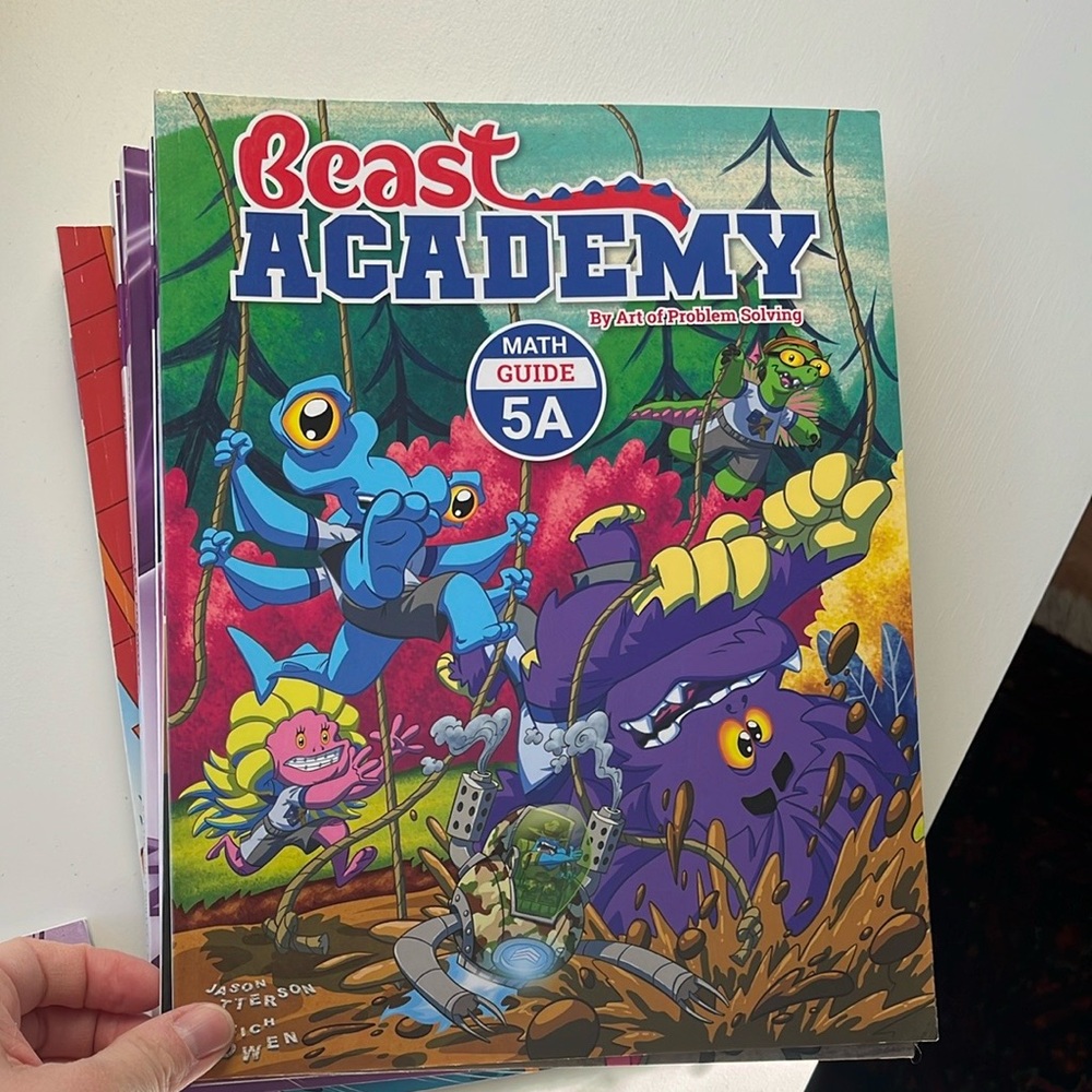 Beast Academy Level 5 Math Books - new, complete set